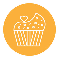 Wedding Cupcake Icon