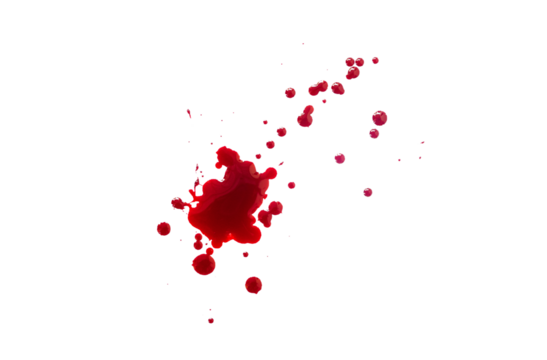 red blood drop on transparent background - Powered by Adobe