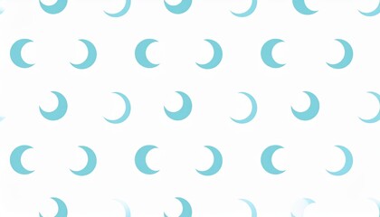 Abstract blue crescents on white background, a modern and minimalist design