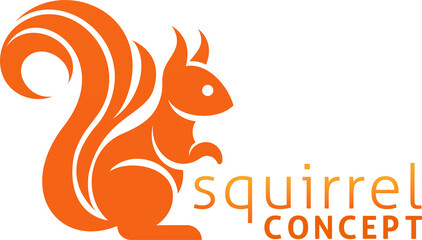 Squirrel Animal Design Icon Mascot Illustration
