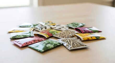 Assorted Seed Packets Ready