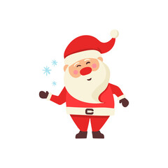 png christmas icon collection with festive santa and reindeer cartoon character winter joy red gift flat holiday ornament celebration vector object creative season pictogram children snow

