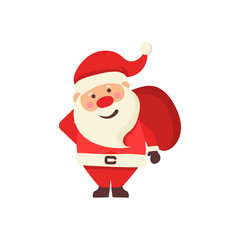 png santa claus and reindeer icon set for christmas cartoon holiday joy celebration animal cute red winter flat candy festive decoration children creative vector ornament season inspiration

