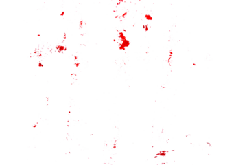red blood stain on transparent background