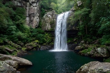 Fototapeta premium waterfall in the forest