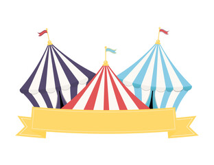 circus tent banner © evalinavectors