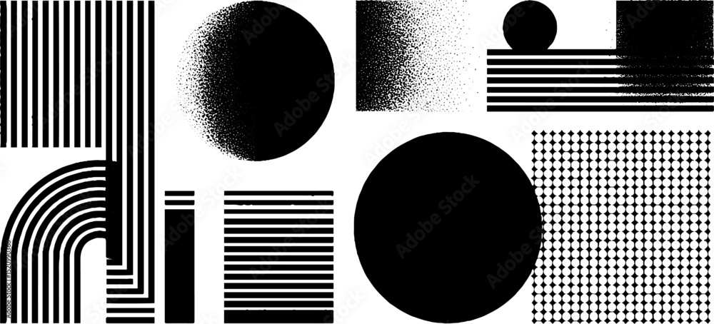 Poster geometric pattern illustration with engraved angular shapes for modern design