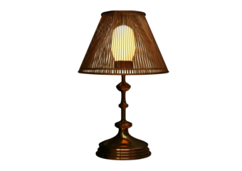 Beautiful lamp isolated on transparent or white background