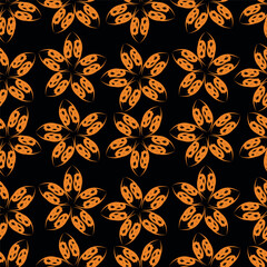 Abstract seamless floral pattern. Spring Trendy flowers print, Plant background, design for fabric, cloth design, covers, wallpapers, print, scrapbooking.