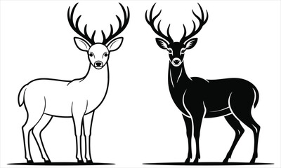 set of deer