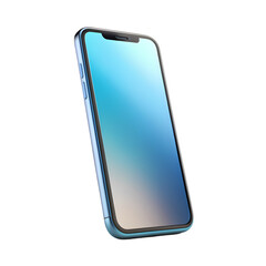 Stunning Light Blue Smartphone: Modern Mobile Phone Design