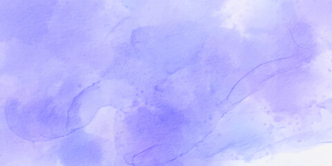 Obraz premium Abstract blue and purple watercolor background texture – soft brush strokes, pastel gradient, artistic splash, vector illustration for creative design and digital artwork.