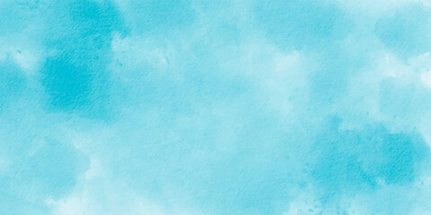 Abstract blue background. Abstract watercolor background texture. Sky blue watercolor painted background vector.