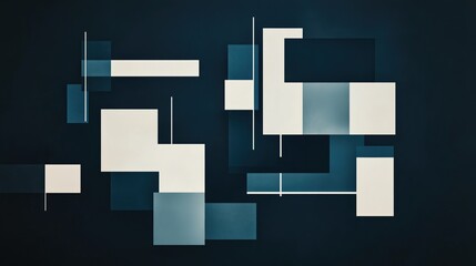 Obraz premium Geometric shapes create a modern design