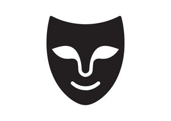 Theater mask Silhouette Vector