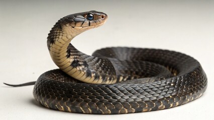 Fototapeta premium False Water Cobra on studio background