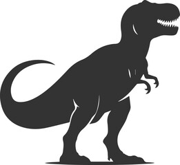 T rex animal tyrannosaurus vector silhouette drawing