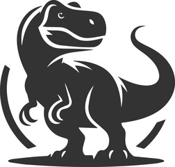 T rex animal tyrannosaurus vector silhouette drawing