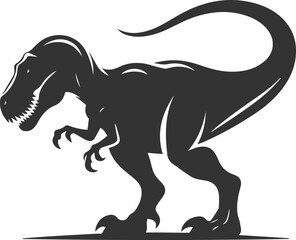 T rex animal tyrannosaurus vector silhouette drawing