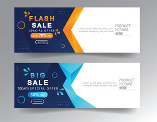 sale banner template design  big sale  flash sale. modern banner design.