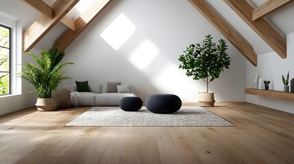 Cozy farmhouse inspired living area with natural light and rustic details