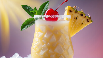 fruit cocktail with berries