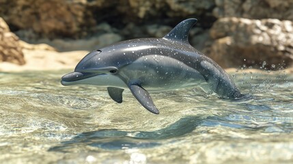 Fototapeta premium dolphin in the water