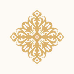 Oriental Ornament Golden Vector Illustration