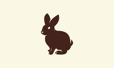 Rabbit Silhouette Design.