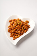 Fragrant mashed potatoes and radish