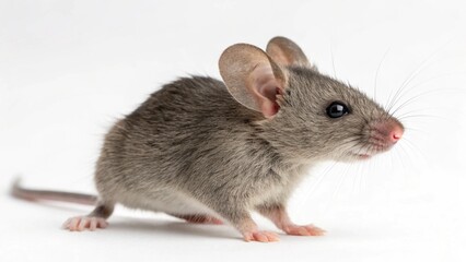 Mus musculus on studio background