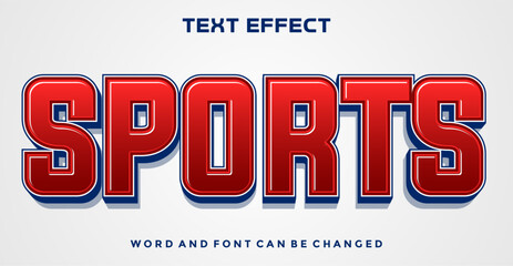 Sports editable text effect