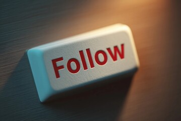 Nostalgic Follow Button Inviting Connections and Engagement in a Digital World Generative AI