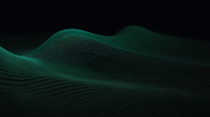 Abstract Teal Surface with Glowing Dots