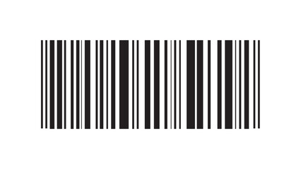 Simple barcode on white background 