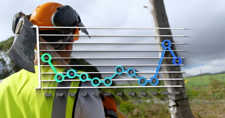 Image of graph over lumberjack