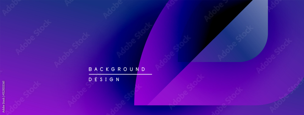 Fototapete Abstract gradient background. Purple hues blend smoothly, creating dynamic visual effect. Text reads background design. Minimalist composition.