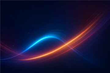 Abstract futuristic background with glowing light effect. Vector illustration.