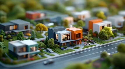 Architectural layout of a mixed use