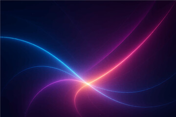 Naklejka premium Abstract futuristic background with glowing light effect. Vector illustration.