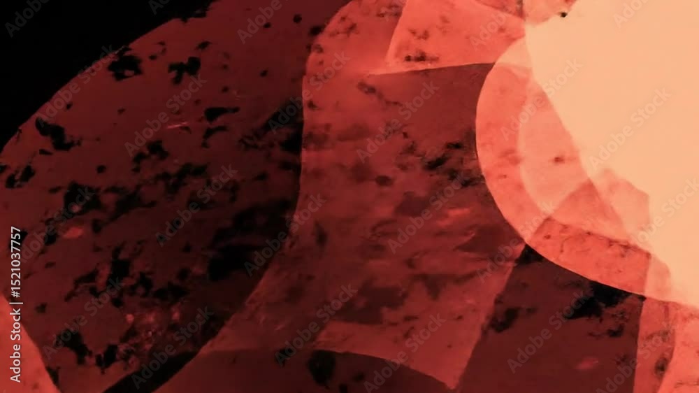 Poster abstract red shapes dynamically move across a dark background creating a modern effect