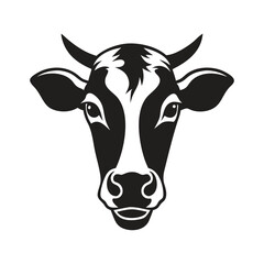 
Vector of cow head design on white background, ai generated	