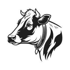 vector illustration of a cow, ai generated