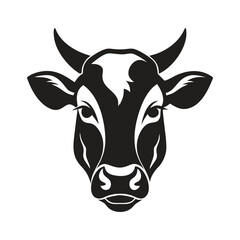 
Vector of cow head design on white background, ai generated	