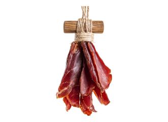 Delicious dried meat display