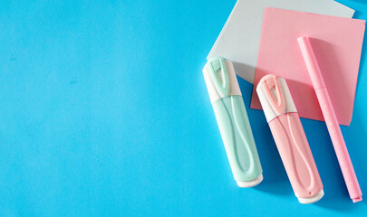 Creative School Supply Layout for Remote and In-Class Learning ,organized and fashionable