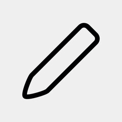 Black and white pencil icon