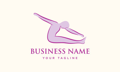 Yoga Pose Logo Design. (4)