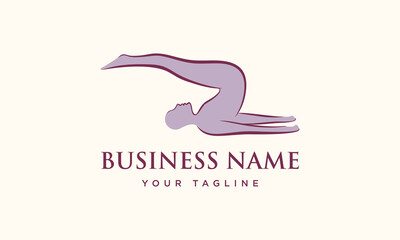 Yoga Pose Logo Design. (6)