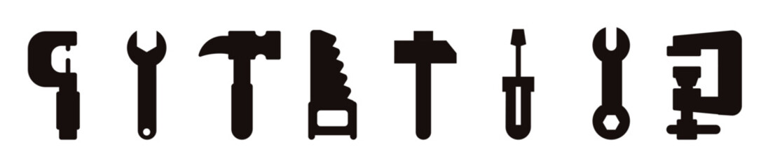  Very useful collection of assorted tool shapes. Tools Flat icons
Labor Day Icons Doodle Pattern Construction icons, Vector illustration